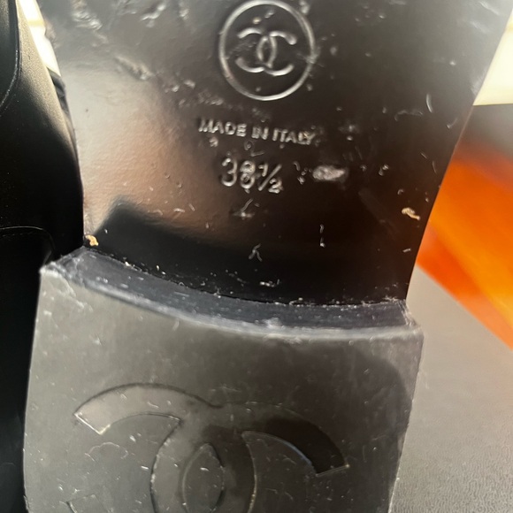 ❌SOLD❌CHANEL MILITARY STYLE BOOTS, BLACK SIZE 7 - Picture 9 of 13